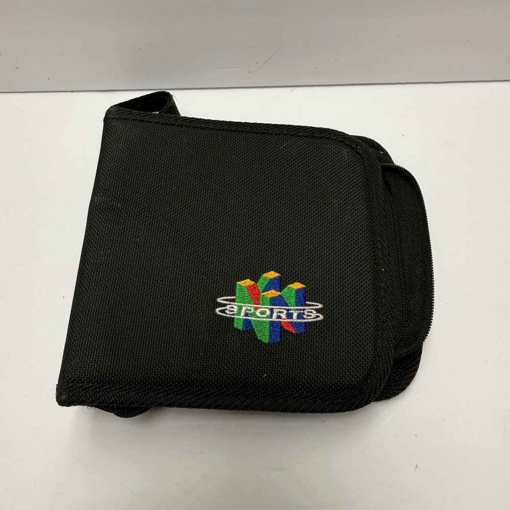 Vintage Nintendo 64 Sports Zippered Game Cartridge Storage Wallet Travel Case